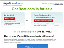 Tablet Screenshot of goaboat.com